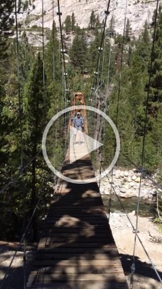 Dustin's video of me coming across the bridge.  For best performance, you can view the video on  YouTube .